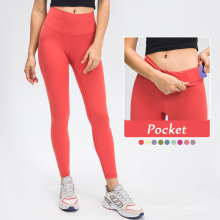 Leggings de mujeres de alta gama Fitness Desgaste activo de gran altura con bolsillos compresión Leggings deportivos para mujeres para mujeres